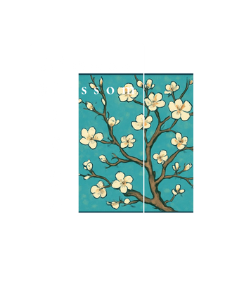 Almond Blossom 1890 — Van Gogh Unisex Half Sleeve T-Shirt