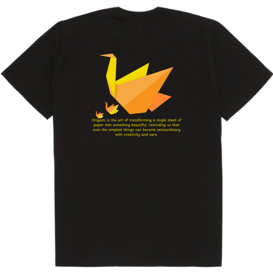 Black Half Sleeve Regular Fit Printed T-Shirt – Bold, Stylish, and Uniquely Artistic