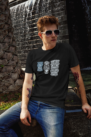 Faces Half Sleeve Relaxed Fit Printed Unisex T-Shirt – Bold, Stylish, and Uniquely Artistic