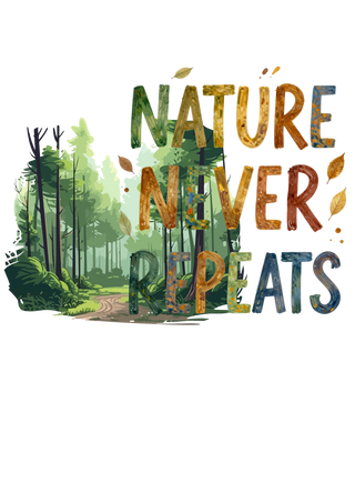 Nature Never Repeats Unisex Half Sleeve T-Shirt — Claude Monet Collection
