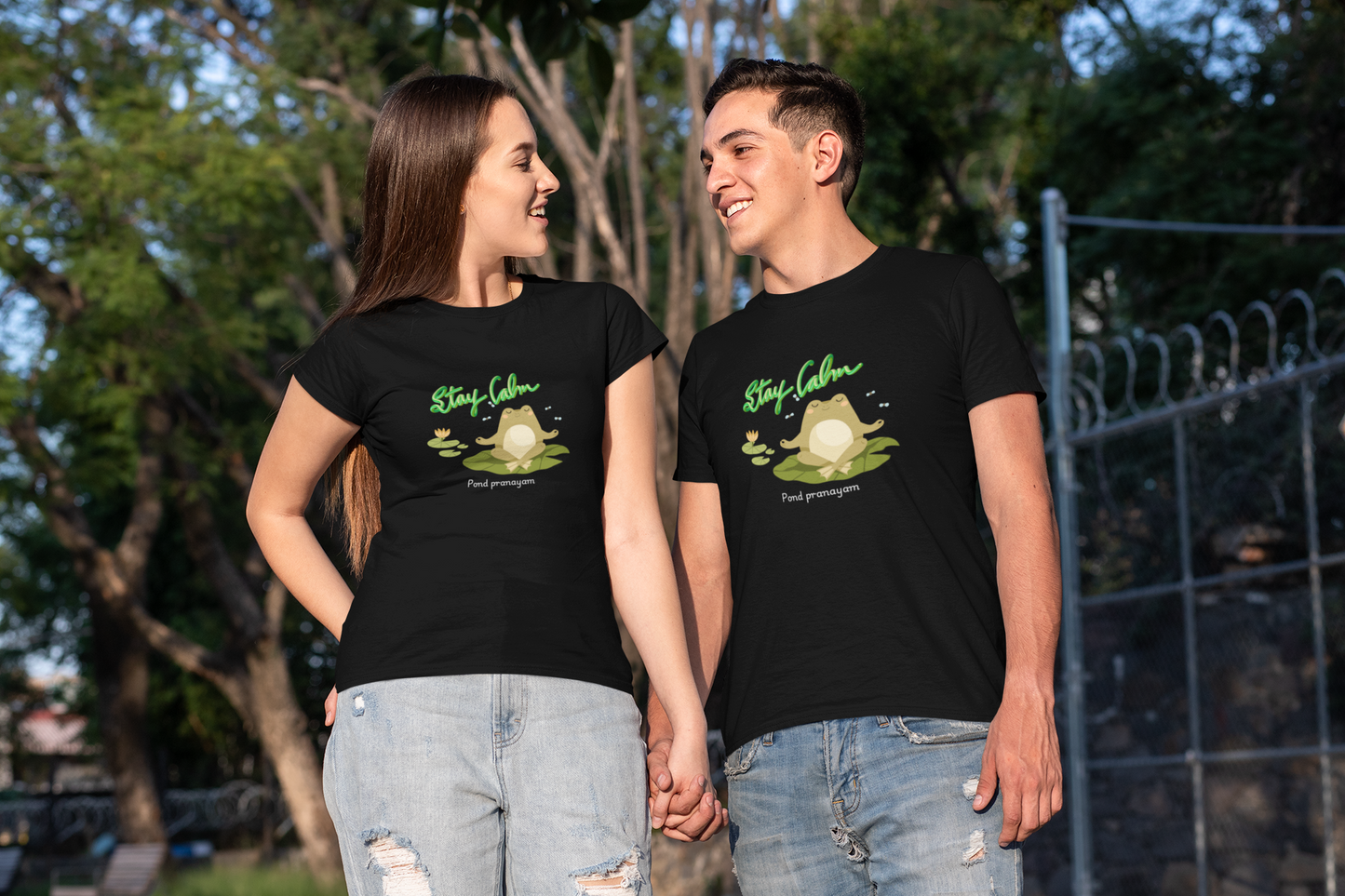 Stay calm Half Sleeve Regular Fit Printed Unisex T-Shirt – Bold, Stylish, and Uniquely Artistic