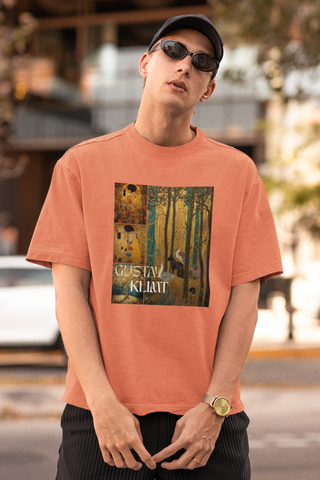 Gustav Klimt Golden Era Art T-Shirt | Relaxed Fit Wearable Art Tee