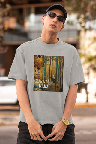 Gustav Klimt Golden Era Art T-Shirt | Relaxed Fit Wearable Art Tee