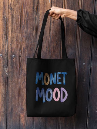 Monet Mood — Painted Lettering Tote Bag | Jeetashi Living Art