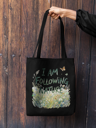 I Am Following Nature — Wildflower Tote Bag | Jeetashi Living Art