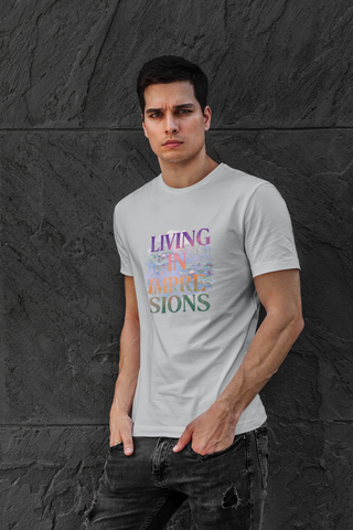 Living in Impression Unisex Half Sleeve T-Shirt — Claude Monet Collection