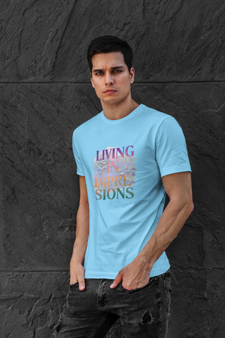 Living in Impression Unisex Half Sleeve T-Shirt — Claude Monet Collection
