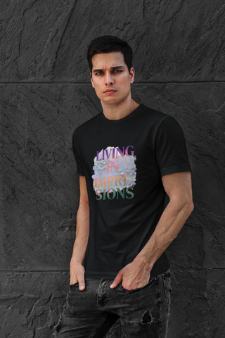 Living in Impression Unisex Half Sleeve T-Shirt — Claude Monet Collection