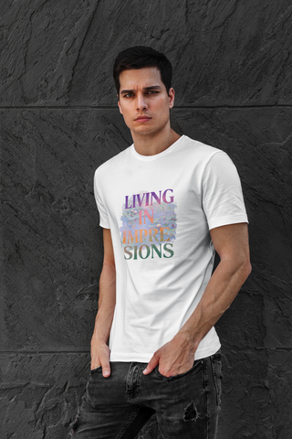 Living in Impression Unisex Half Sleeve T-Shirt — Claude Monet Collection