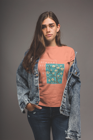 Almond Blossom 1890 — Van Gogh Unisex Half Sleeve T-Shirt
