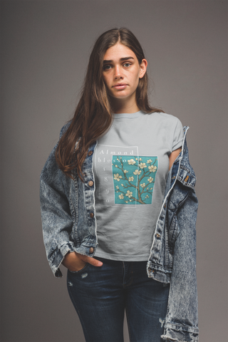 Almond Blossom 1890 — Van Gogh Unisex Half Sleeve T-Shirt