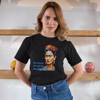 We can endure much more than what we think we can Farida Kahlo essence Half Sleeve Relaxed Fit Printed Unisex T-Shirt – Bold, Stylish, and Uniquely Artistic